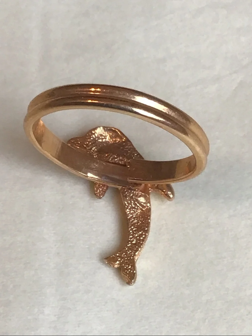 Set of 3 Fun Vtg Gold-toned and Enamel Rings, Adjustable